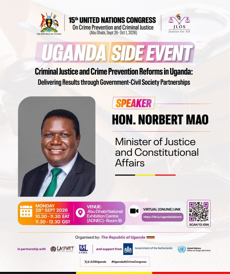 Image for the Tweet beginning: Today, Uganda takes its justice
